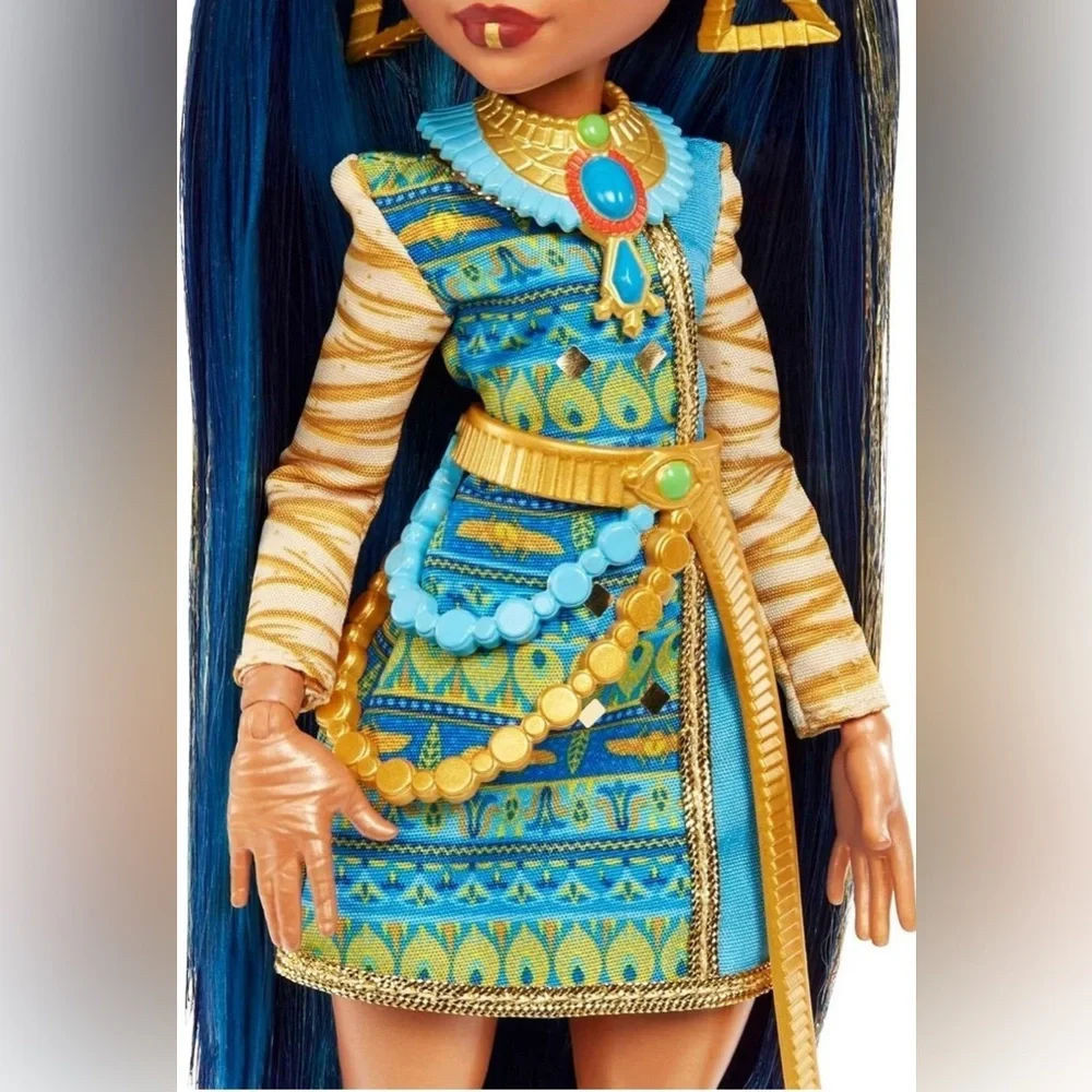 New-Monster High Doll, Cleo De Nile with Blue Streaked Hair
